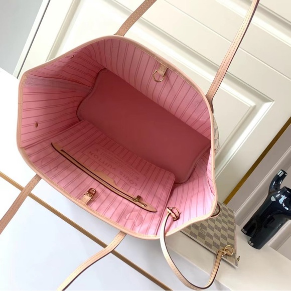 🥃🥃Louis Vuitton NEVERFULL MM Monogram Cherry with Pouch - Picture 7 of 9